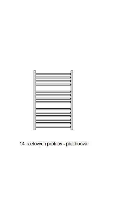  Očenášek BXP600-776 kúpeľňový radiátor plochý oblý biely, šírka 600 mm, výška 776 mm REBRIK PLOCHY OBLY BXP 600-776 biely