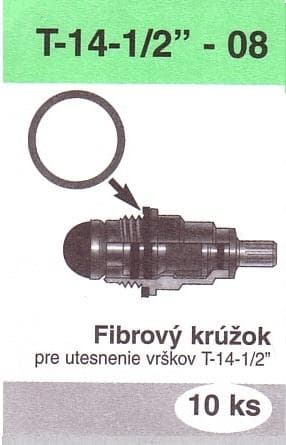  MP Sada T-14-1/2"-08  - 10 ks fíbrových krúžkov pre vršok T-14-1/2" T-14 1/2-08 FIBR.KRUZ.T-1