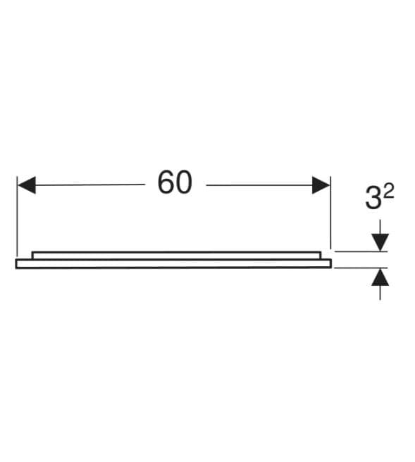  Geberit Osvetlené zrkadlo Geberit Option Plus Square s priamym a nepriamzm osvetlením 60x70cm,Eloxovaný hliník G Osvetlené zrkadlo Geberit Option Plus Square s priamym a nepriamzm osvetlením 60x70cm,Eloxovaný hliník