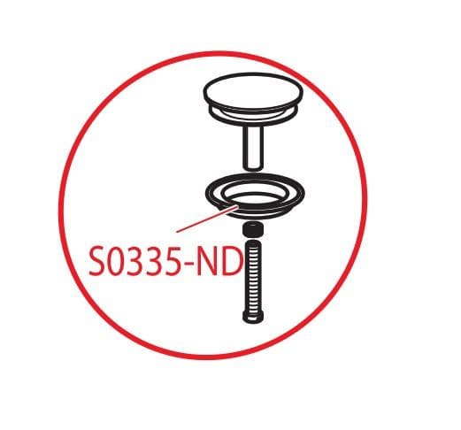 ND - tesnenie S0335 pre vaňový sifón A55K a A56K na zátku