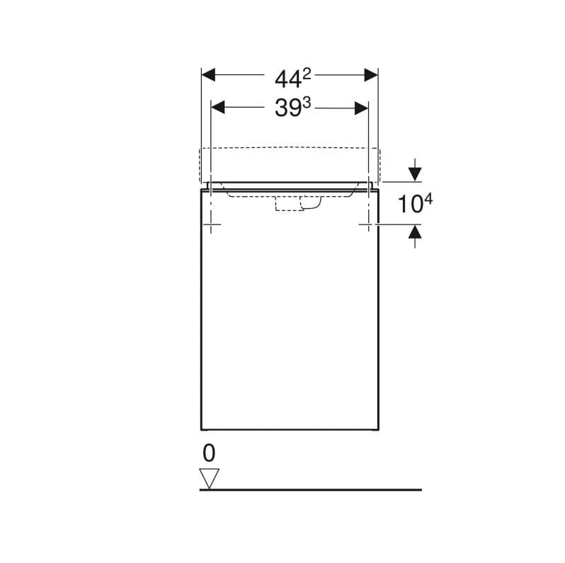  Geberit G Smyle Square skrinka pod malé 45cm umývadlo, s 1 dvierkami, 44.2x61.7x35.6cm, orech, závesy vpravo G Smyle Square skrinka pod malé 45cm umývadlo, s 1 dvierkami, 44.2x61.7x35.6cm, orech, závesy vpravo