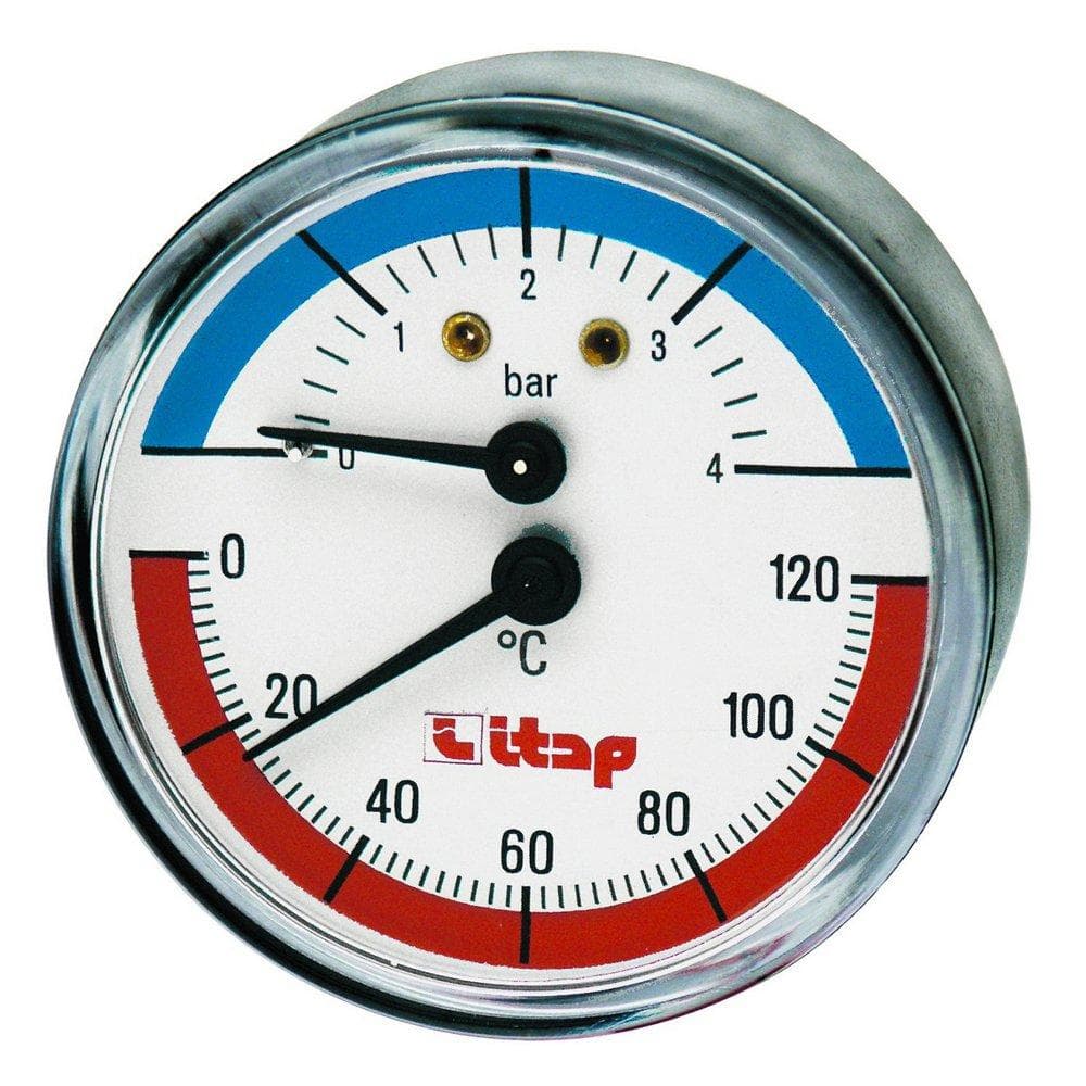 Termomanometer ITAP 1/2", zadný 0,4 MPa, do 120°C