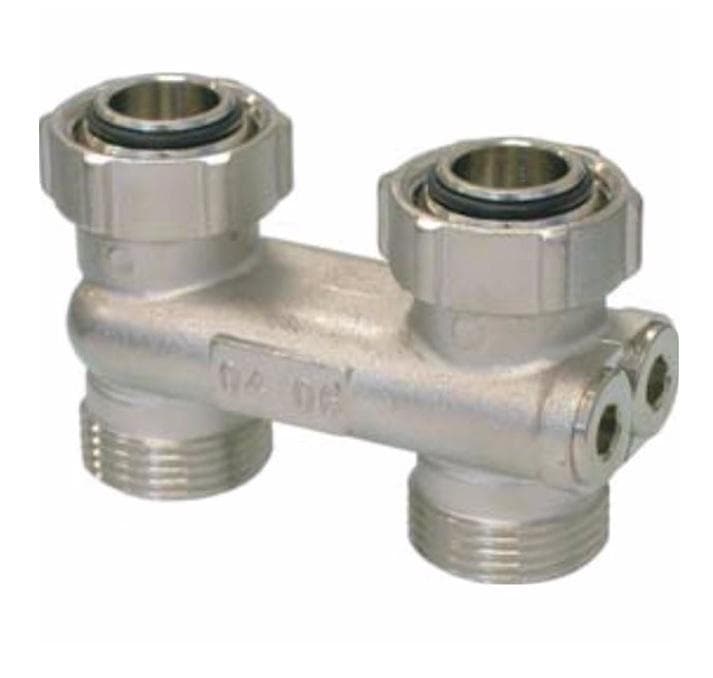 VE-1340 X Pripájacia armatúra pre VK (spodné) radiátory PRIAMA 1/2"x3/4"(kónické tesnenie) Krížna (otočí prívod s vývodom) Kríženie