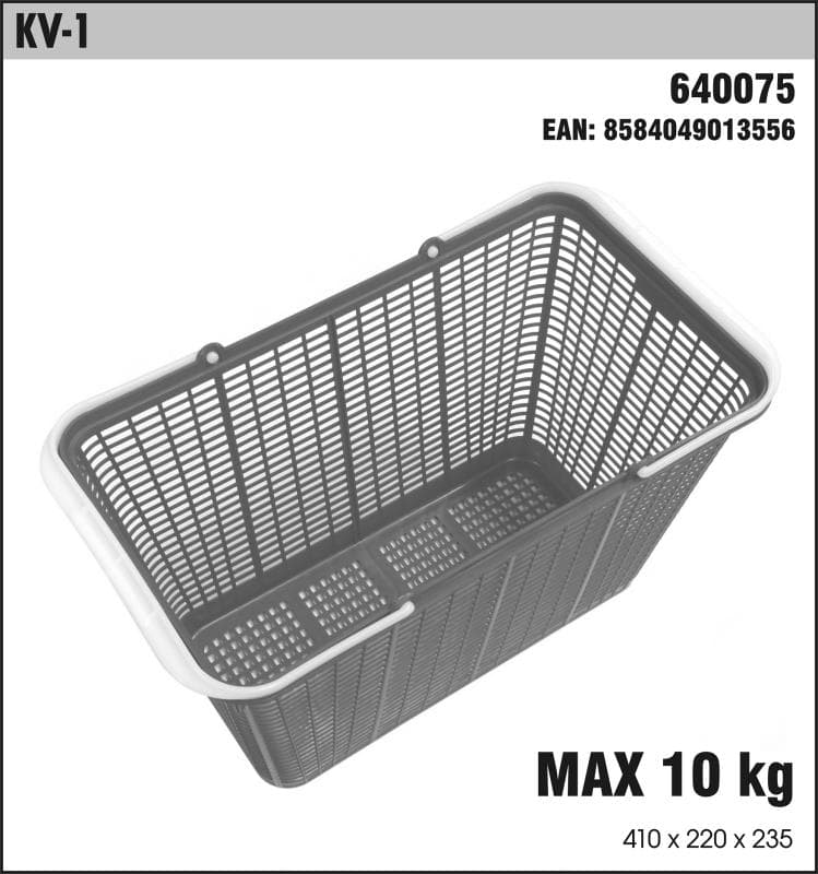 KV-1 Košík veľký mix farieb, plastový, nosnosť: max. 10 kg