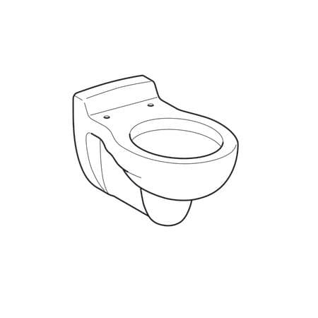  Geberit Závesné WC Geberit Bambini pre deti, s hlbokým splachovaním 6l, dĺžka 53,5 cm, šírka 33 cm G Bambini závesné WC pre deti T=53,5cm, s hl.splach.