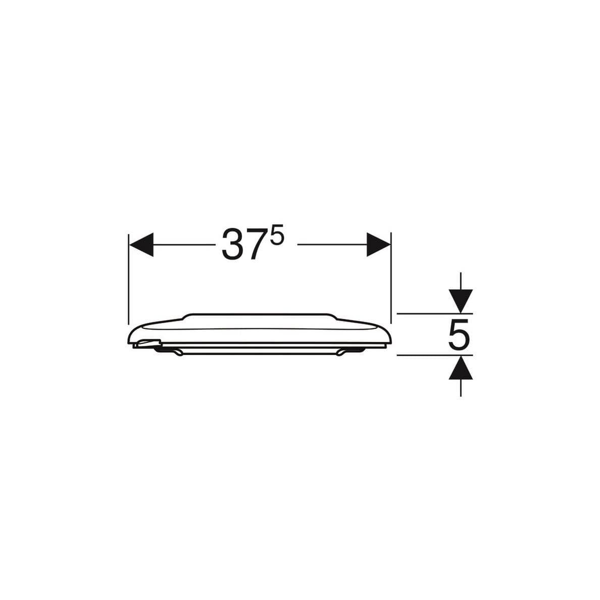  Geberit WC sedadlo Geberit Selnova Comfort, bezbariérové, Duroplastové, upevnenie zhora, biele G Selnova  bezbariérové Comfort WC sedadlo , upevnenie zhora, biele