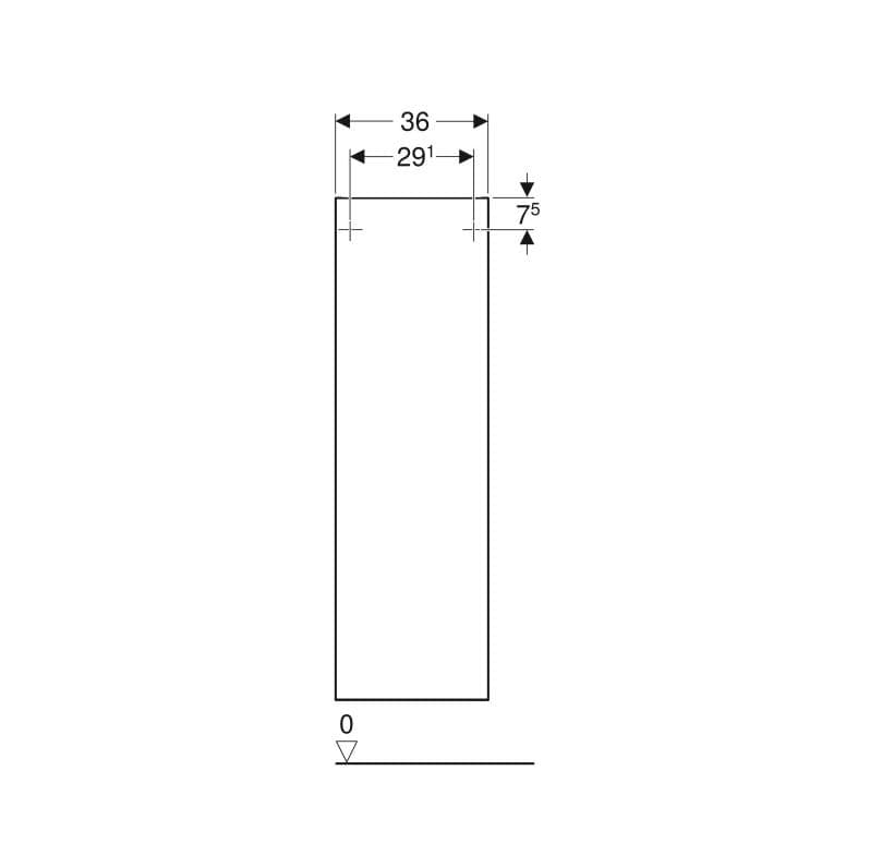  Geberit G Smyle Square stredne vysoká skrinka s 1 dvierkami, 36x118x29.9cm, biela G Smyle Square stredne vysoká skrinka s 1 dvierkami, 36x118x29.9cm, biela