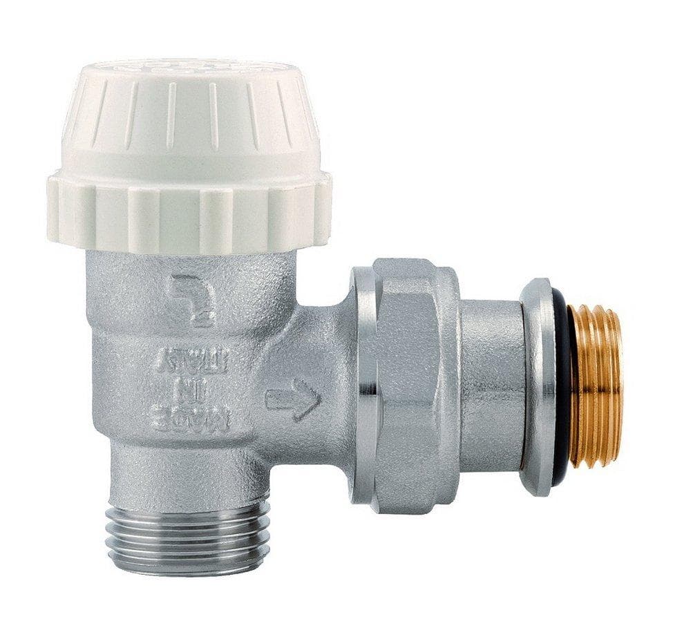 IT995C radiátorový ventil termostatický rohový M1/2" s krytkou a O-krúžkom