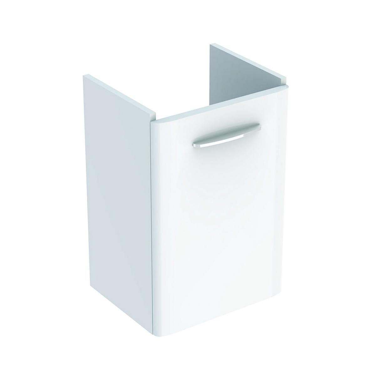Skrinka pod umývadlo  45 cm Geberit Selnova Square, s jednými dvierkami, biela