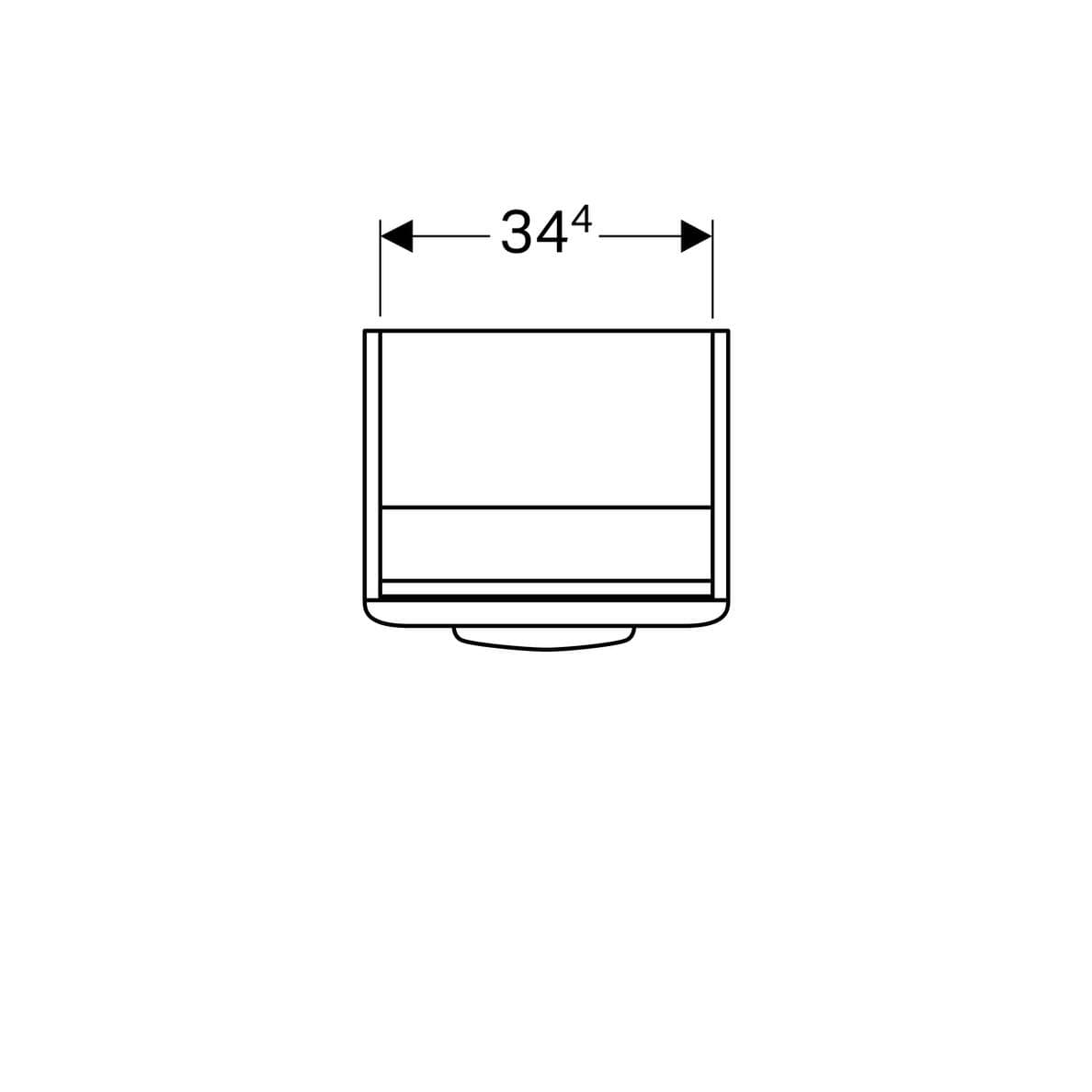  Geberit Skrinka pod malé umývadlo Geberit Selnova Square 45 cm, s jednými dvierkami, biela G Selnova Square skrinka pod malé umývadlo 45 cm, 1 dvierka, biela