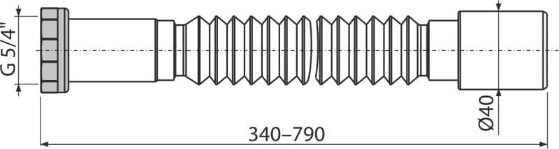  Alca Flexi pripojenie A740, 5/4"×40 kovova matica AL-FLEXI pripoj. 5/4"x40 kovova matica PREMIUM novinka