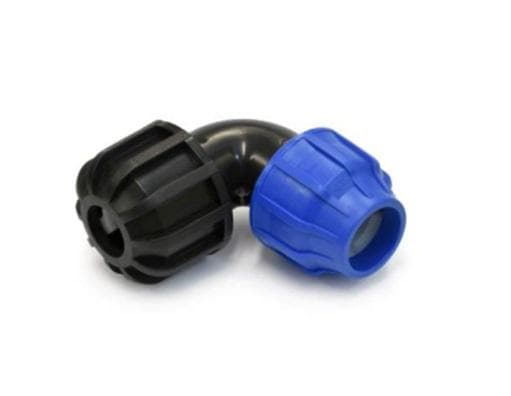 AG Universal koleno 90° UNI x PE 32x21-27 (PLAST AlfaGebo - UNI spoj PVC, PE, PP, nerezová oceľ, uhlíková oceľ, pozinkovaná oceľ, meď...)