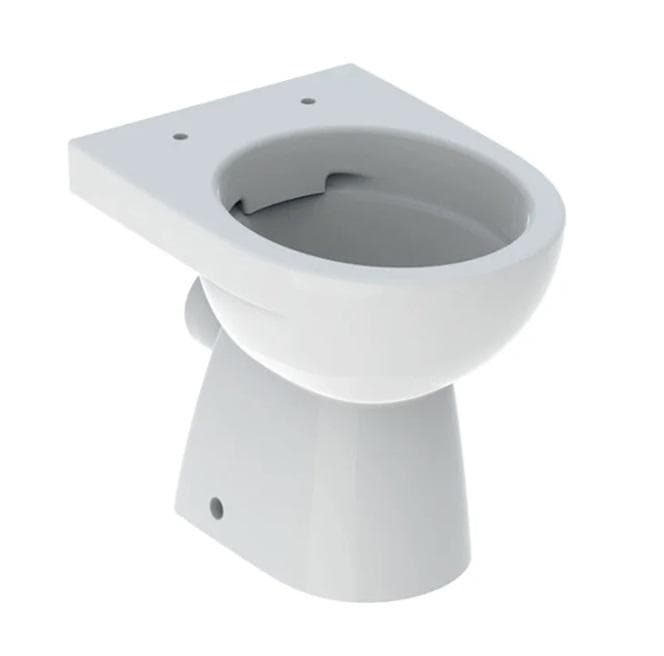 WC misa Rimfree Geberit Selnova, čiastočne uzavretý tvar, vodorovný odtok, dĺžka 49 cm