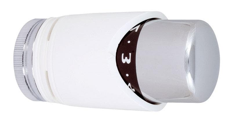 Termostatická hlavica TRV30 M30x1,5, chróm/biela