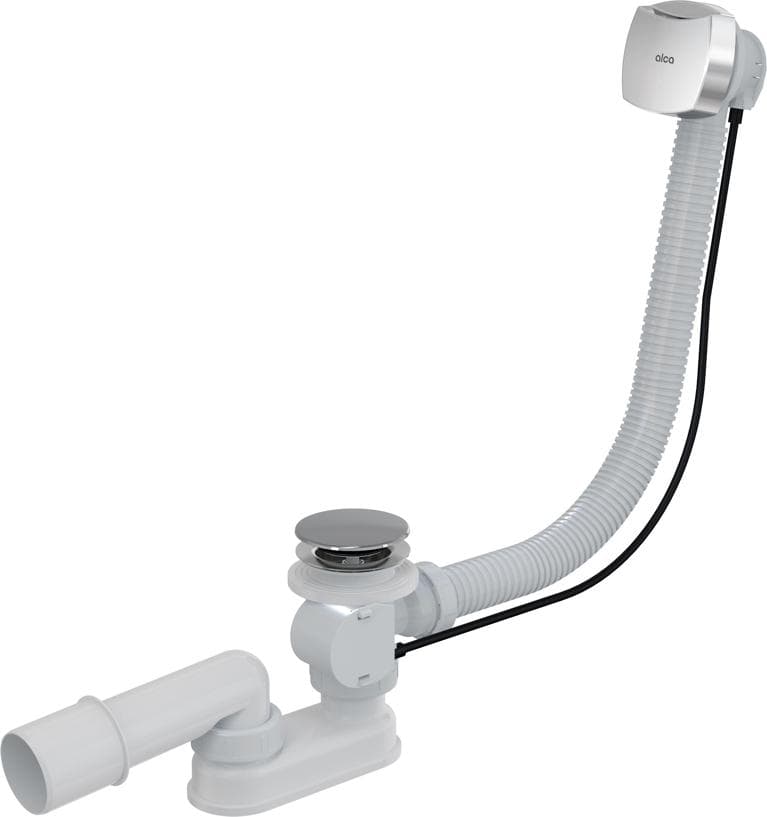Vaňový sifón A51CRM, automat komplet, chróm, dĺžka 57 cm