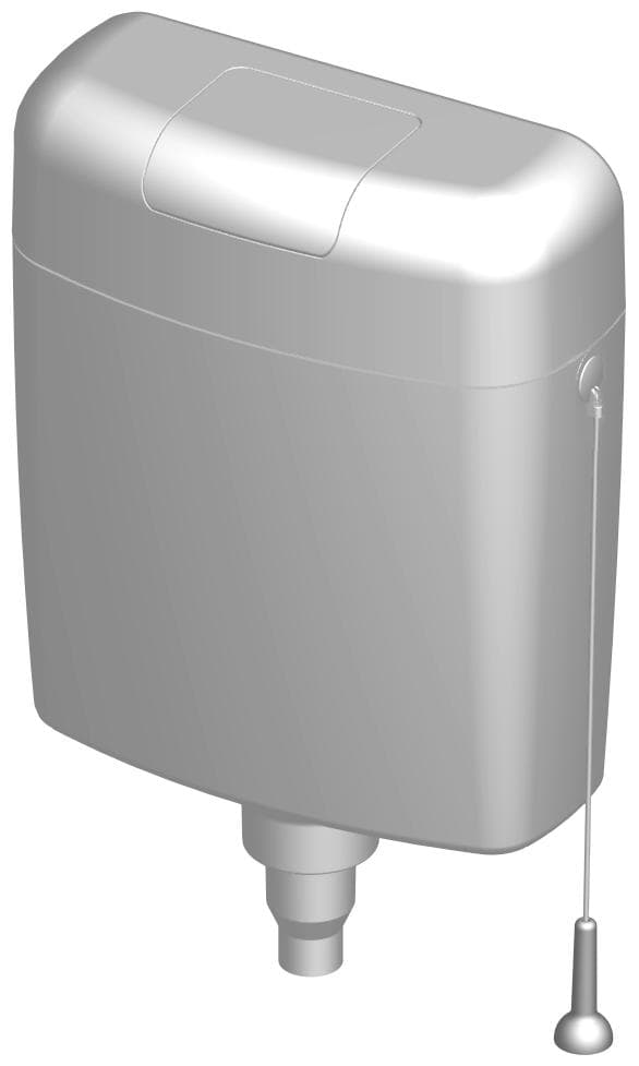 WC nádržka plastová  horná montáž  P-2466B, splachovanie 3/6 l, tiahlo = náhrada P-2466AB