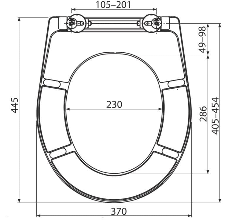  Alca WC sedadlo A602 univerzálne, duroplast Antibacterial, rýchloupínací systém AL-SEDADLO WC A602 DUROPLAST antib. za A62