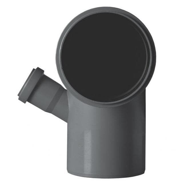 HT koleno priemer 110 mm s odbočkou priemer 50 mm - ĽAVÉ pre vnútorný odpad (HTB koleno)