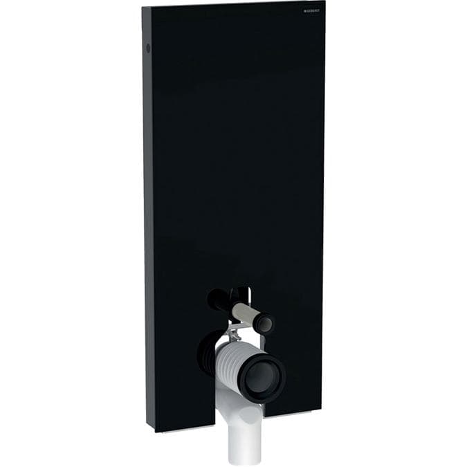Sanitárny modul Geberit Monolith pre stojacie WC, 114 cm, čierne sklo