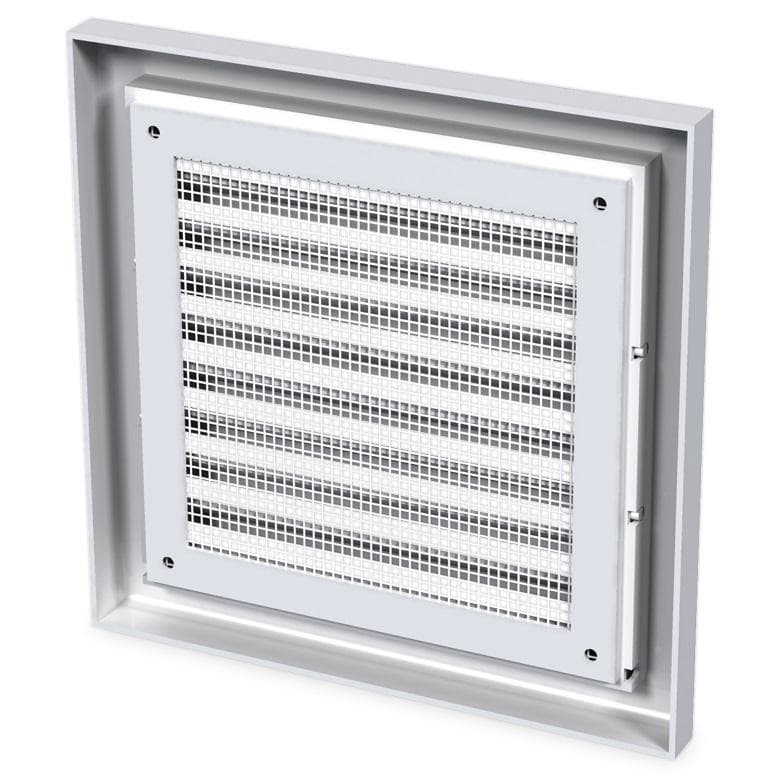  Vents MV 100s brown - štvorhranná vetracia plastová mriežka, 154 x 154  mm, hnedá (1907203) VEN-MRIEZKA VENT. MV100S BROWN HNEDA154x154mm