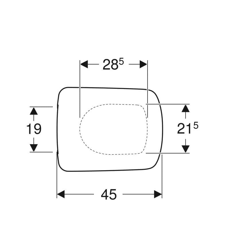  Geberit WC sedadlo Geberit Selnova Compact, hranatý dizajn, autom.plynulé zatv., rýchloupín.,upevnenie zhora G Selnova Compact WC sedadlo, hranatý dizajn, upevnenie zhora, autom.plynulé zatváranie, rýchloupín.