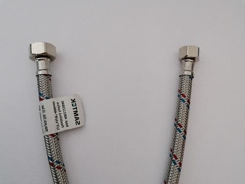 Flexi hadica na pitnú vodu nerezová, 1/2"x3/8" 300 - 2000 mm