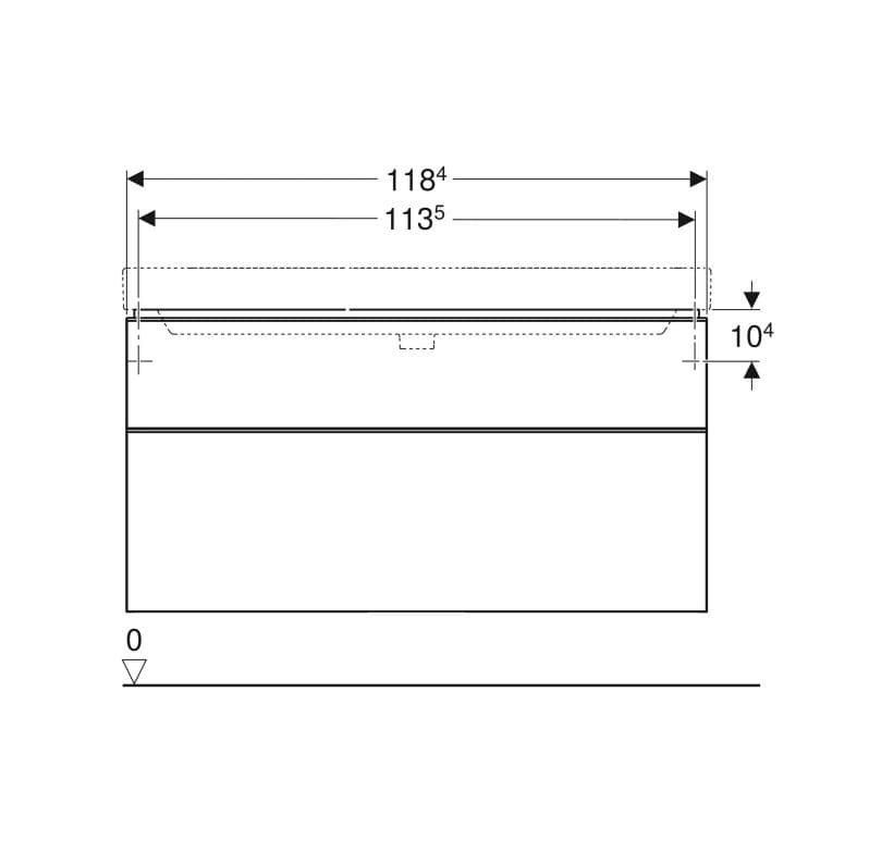  Geberit G Smyle Square skrinka pod 120cm umývadlo, s 2 zásuvkami, 118.4x61.7x47cm, láva G Smyle Square skrinka pod 120cm umývadlo, s 2 zásuvkami, 118.4x61.7x47cm, láva