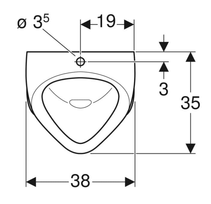  Geberit Pisoár Geberit Alex, prítok zhora, odtok dozadu "náhrada za 66010000" G "náhrada za 66010000" Pisoár Geberit Alex ,prítok zhora,odtok dozadu