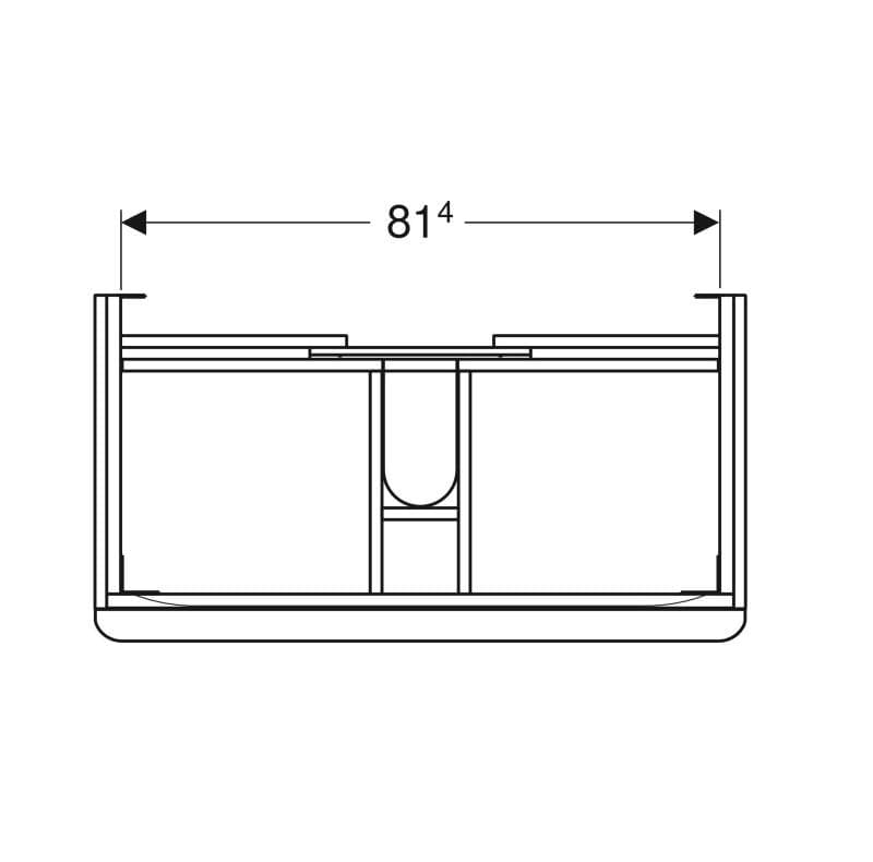  Geberit G Smyle Square skrinka pod 90 cm umývadlo, s 2 zásuvkami, 88.4x61.7x47cm, orech hickory G Smyle Square skrinka pod 90 cm umývadlo, s 2 zásuvkami, 88.4x61.7x47cm, orech hickory