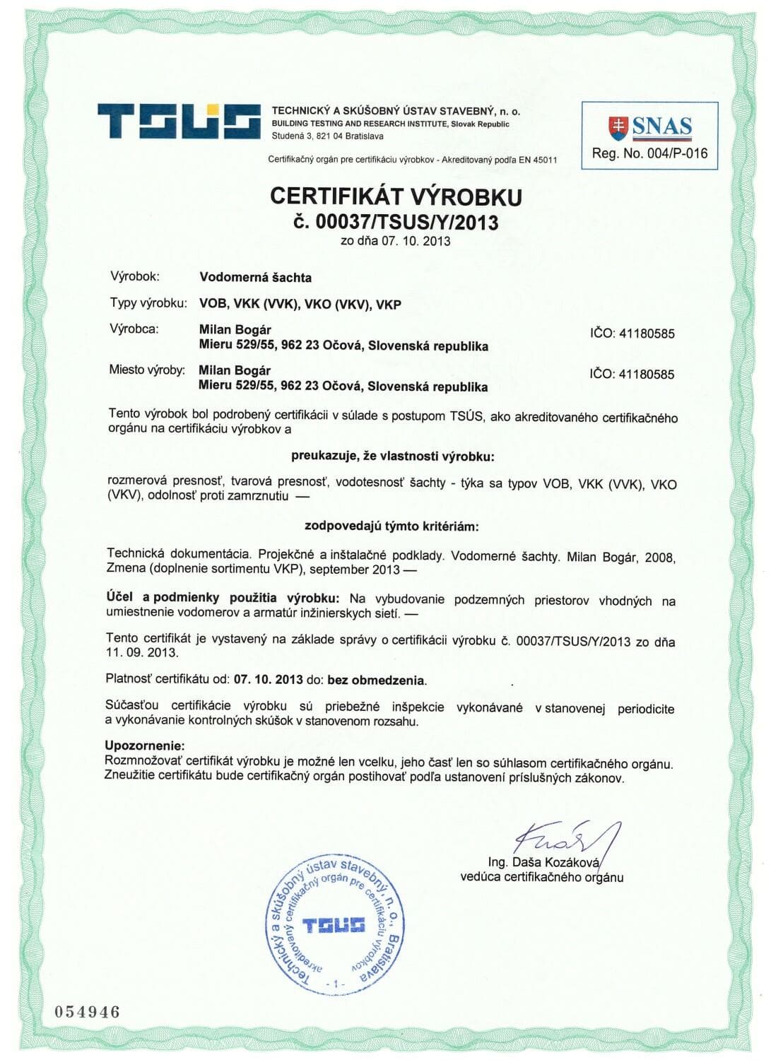  SAMTEK Vodomerná šachta priemer 0,95 m výška 1 m + 0,25 m komín, poklop, 2x stúpačky a vodotesné prestupy (2ks=-2% alebo 3ks=-3%) VODOMERNA SACHTA pr.950mm vyska 1m+0,25m +poklop 2x stupacka a vodotesne prechody