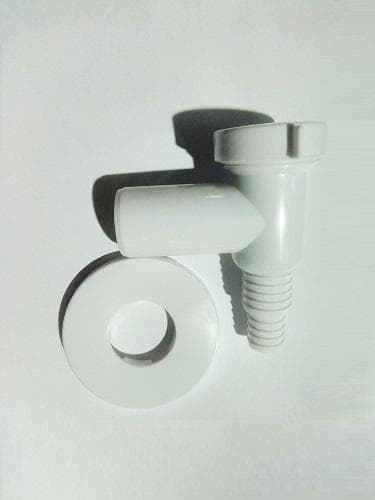 Pračkový sifón nadomietkový  PR7015, so spätnou klapkou, priemer 32 mm, biely