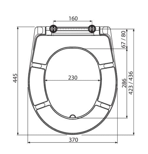  Alca WC sedadlo A601 duroplast Antibacterial, rýchloupínací systém AL-SEDADLO WC A601 antibak. za A61