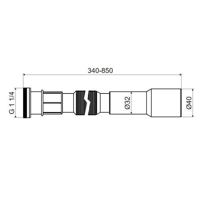  SLOVARM Flexi pripojenie P-957K/V - 5/4"x40/32, 5/4" kovová matica,( A760) =PR7080C P-957K/V FLEXI PRIPOJENIE 5/4x40/32 Kovova matica (A760) nahrada PR7080C