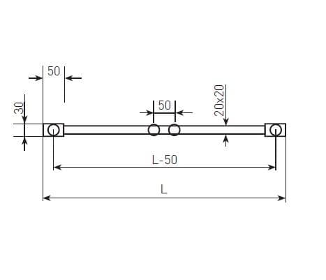  Očenášek BNQ600-740 kúpeľňový radiátor rovný biely, šírka 600 mm, výška 740 mm REBRIK ROVNY BNQ 600-740 biely