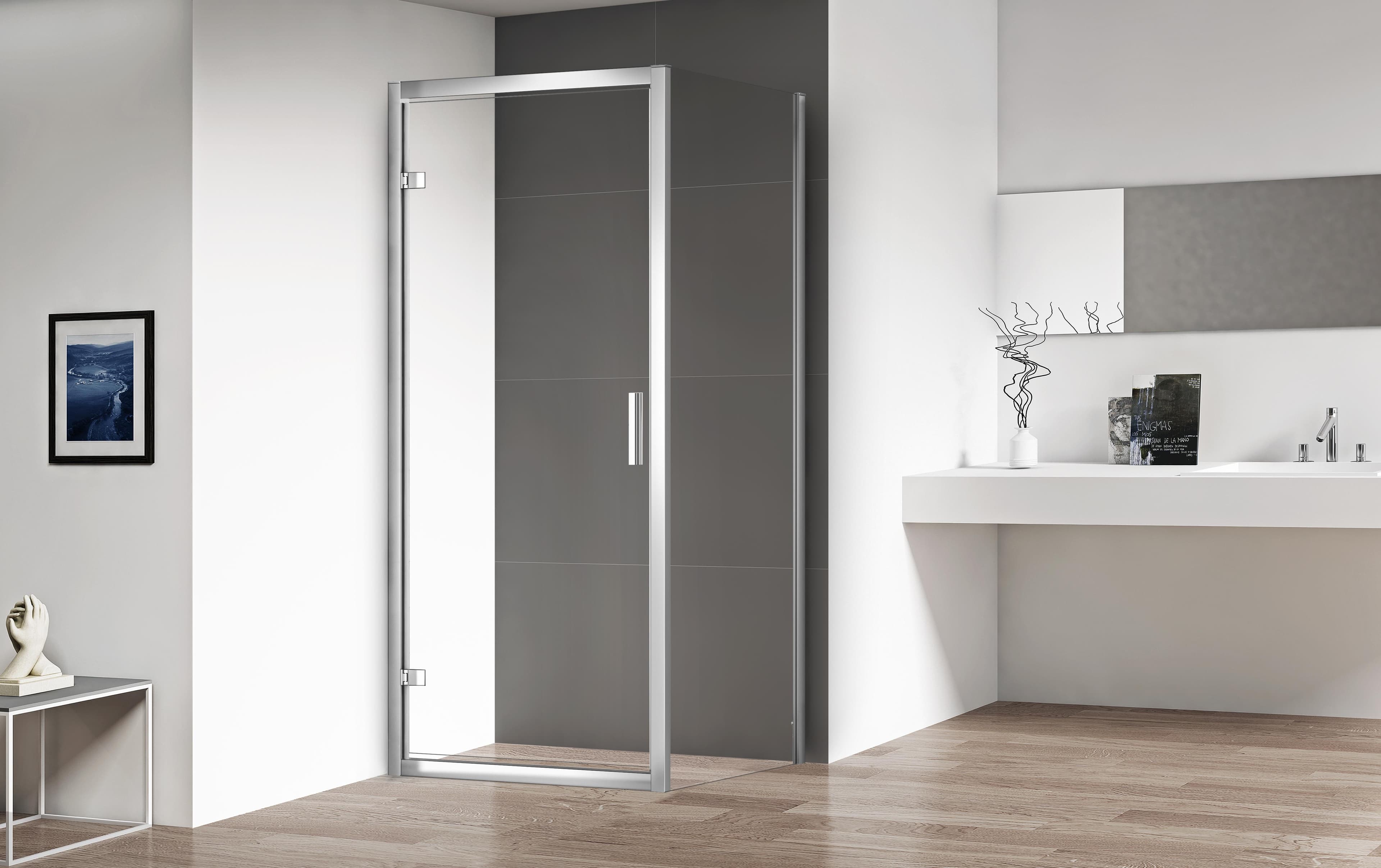 Sprchové dvere do niky QUIDO SK-Q7 10, 1000x1850 mm UNI, 6 mm bezpeč.sklo číre SANS-PORE