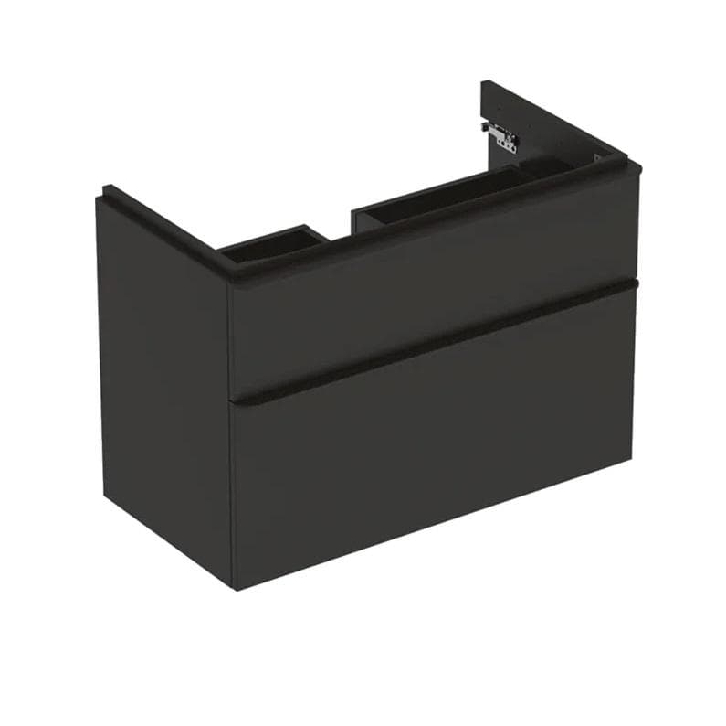Skrinka pod umývadlo  90 cm Geberit Smyle Square, s 2 zásuvkami, 88.4x61.7x47cm, láva