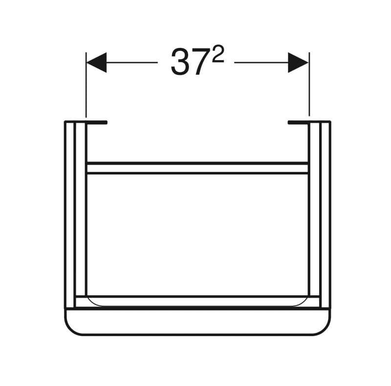  Geberit G Smyle Square skrinka pod malé 45cm umývadlo, s 1 dvierkami, 44.2x61.7x35.6cm, láva, závesy vľavo G Smyle Square skrinka pod malé 45cm umývadlo, s 1 dvierkami, 44.2x61.7x35.6cm, láva, závesy vľavo