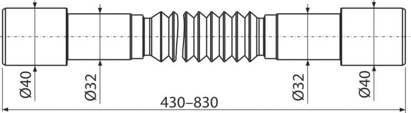  Alca Flexi pripojenie A794 Premium 40-32x32-40 AL-FLEXI pripoj 40/32x32/40 Premium