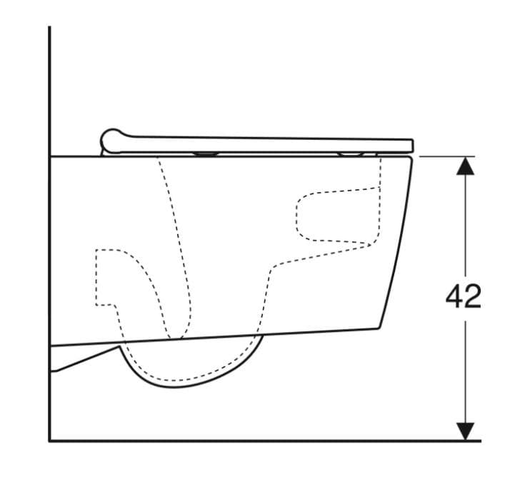  Geberit Závesné WC s hlbokým splachovaním Geberit One, TurboFlusch + WC sedadlo SoftClose G ONE Geberit SUPRAVA WC s s hlbokým splachovaním TurboFlusch + plus WCsedadlo SoftClose