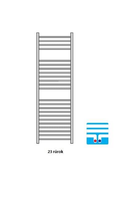  Očenášek BXD600-1130MM kúpeľňový radiátor oblý biely, šírka 600 mm, výška 1130 mm, stredové pripojenie REBRIK OBLY 600-1130 biely - stredové pripojenie