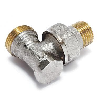 428714C Rohové šróbenie regulačné uzatváracie 1/2"-3/4", s vonkajšími závitmi 3/4" Eurokonus