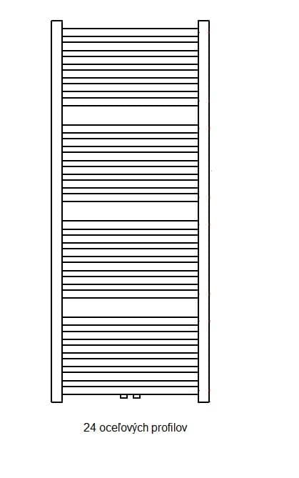  Očenášek BNQJ500-1436 kúpeľňový radiátor rovný biely, šírka 500 mm, výška 1436 mm REBRIK ROVNY BNQJ 500-1436 biely