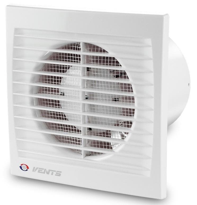 100STL - Domový ventilátor typ S, s dobehom a guľ. ložiskom, priemer 100 mm, 95m3/h, 230V