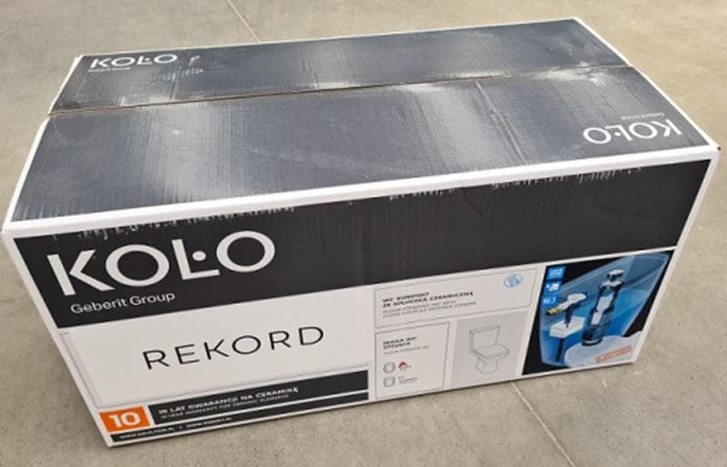  Geberit WC kombi KOLO Rekord Rimfree s nádržkou oblého tvaru, odpad vodorovný,6/3, prípojka vody zboku WC kombi Rekord" Rimfree" s nádržkou oblého tvaru, vodorovný odpad, prípojka vody zboku