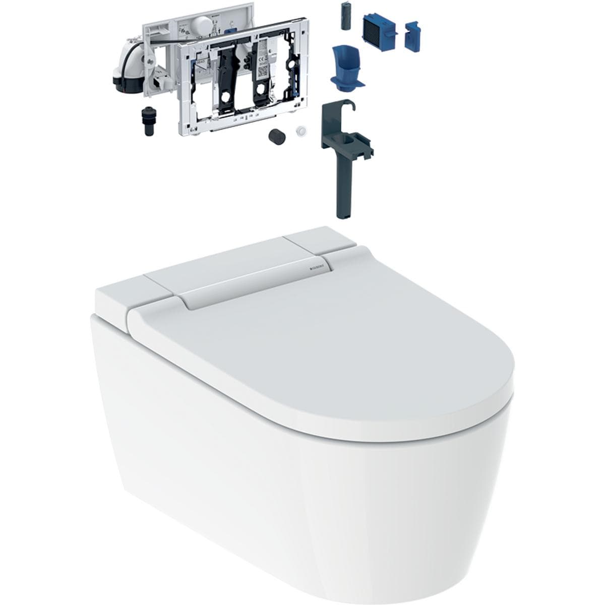 AquaClean Sela sprchovacie WC závesné Geberit DuoFresh, KeraTect, dizajnový kryt biely