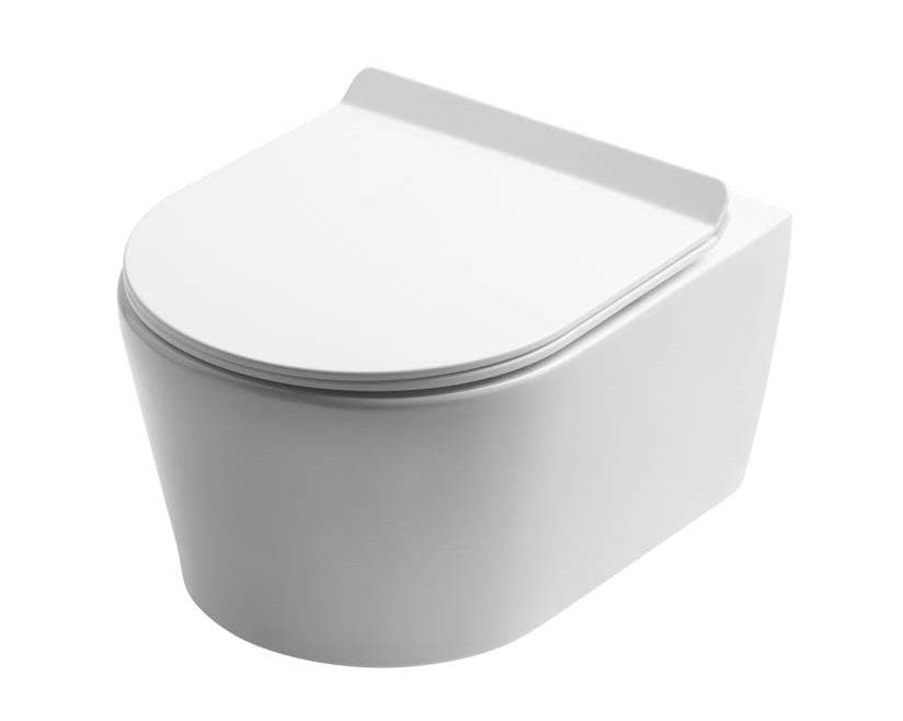 "Závesné WC" Rimless so sedadlom 672154 SLIM 490x360x340 pre čisté splachovanie bez oplachovacieho kruhu (RIMFLOW,RIMFREE)