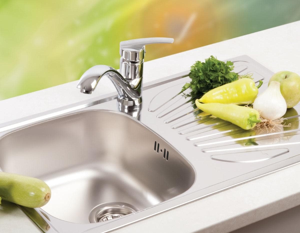  METALAC Nerezový drez LUNA FLEX 1D/90 770x435x165 + sifón EURO D90mm LESKLÝ -  Ľavý/Pravý DREZ NEREZ  LUNA FLEX 1D/90 770x435x165 + sifon D90mm LESKLY Lavý/Pravý