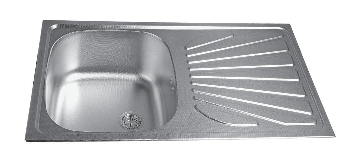  METALAC Nerezový drez LUNA FLEX 1D/90 770x435x165 + sifón EURO D90mm LESKLÝ -  Ľavý/Pravý DREZ NEREZ  LUNA FLEX 1D/90 770x435x165 + sifon D90mm LESKLY Lavý/Pravý