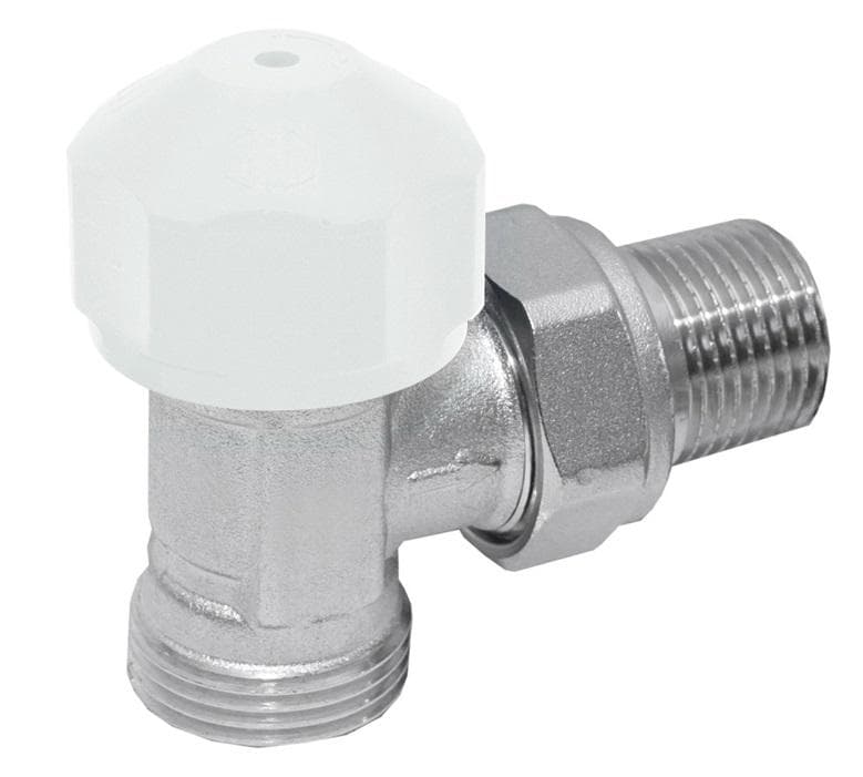 Termostatický radiátorový ventil EURO rohový DN15 - 1/2" so závitom G 3/4" Eurokonus, VE-4263HE
