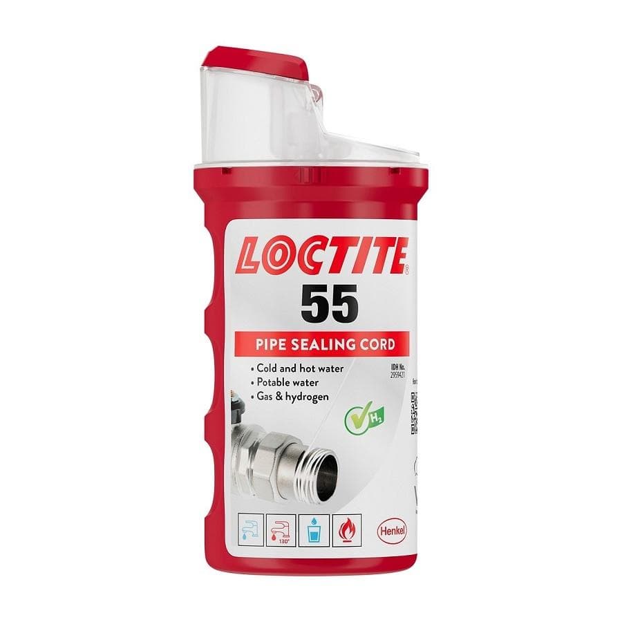 LOCTITE 55 - závitové tesnenie, tesniaca niť na závity - 160 m, nový inovatívny dizajn,  nahrádza 1401017